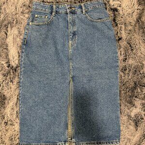 Denim Midi Skirt